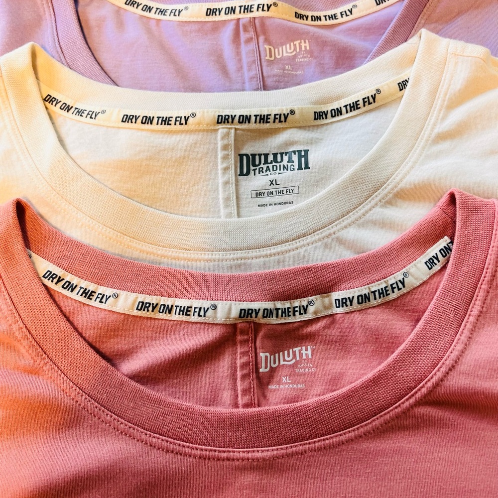 3 Duluth Trading Co Dry on the Fly Tank Tops!